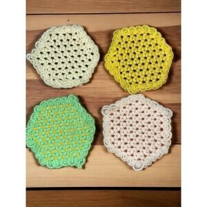 Vintage Handmade Crocheted Trivets